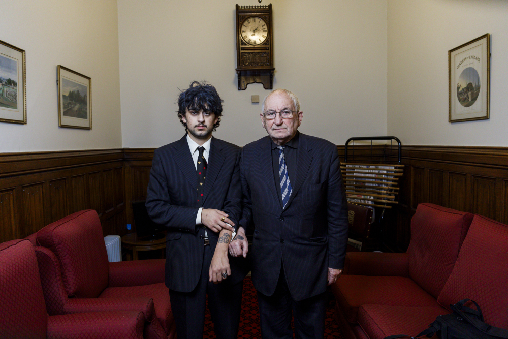 Lord Bird with his son, House of Lords