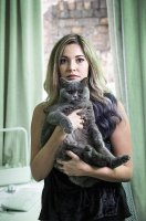 Dr Julia Shaw, phootgraphed in her apt in London, UK. Dr. Julia Shaw is a psychological scientist (UCL) and a science communicator. She is best known for her work in the areas of memory and criminal psychology