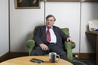 Kenneth Harry Clarke CH QC, often known as Ken Clarke, is a British Conservative politician who has been the Member of Parliament for Rushcliffe since 1970. He is currently the Father of the House. Photographed at Porticullis house, Westminster, London, UK.